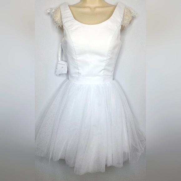 Dresses & Skirts - Elegant White Custom Made Dress